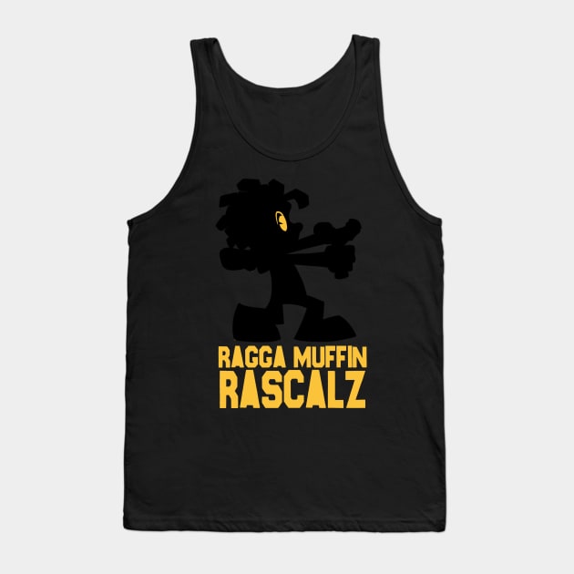 RaggaMuffinRascalz blackout Tank Top by Dedos The Nomad